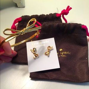 Kate Spade Bow Earrings and Bangle Set 🤩